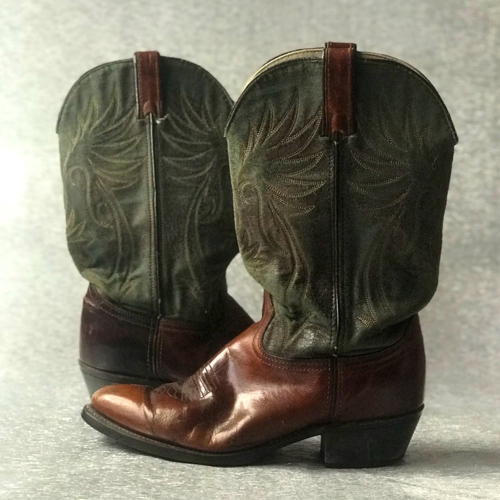 Long haul Mens Leather Cowboy Boots